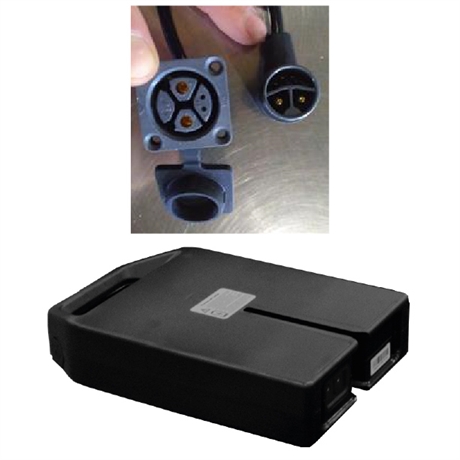 STKXO029XA063 - 48V / 20 Ah lithium battery + adapter for an older charger for the PTE20N PURCHASED BEFORE JULY 2021 - The unit price, FOB, includes a €9 shipping fee (excluding tax) for hazardous materials.